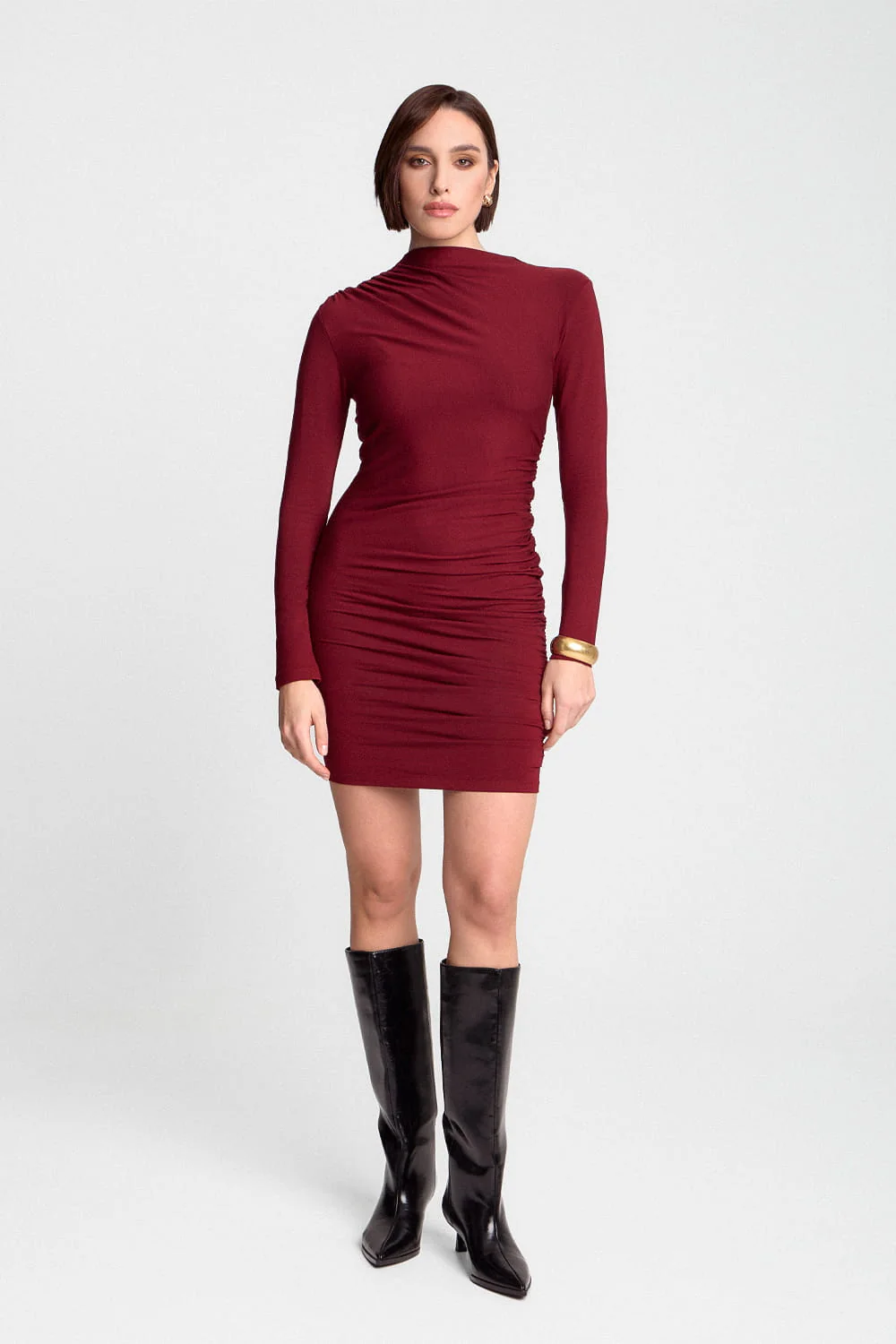 Sukienka Miss Sculptural Burgundy