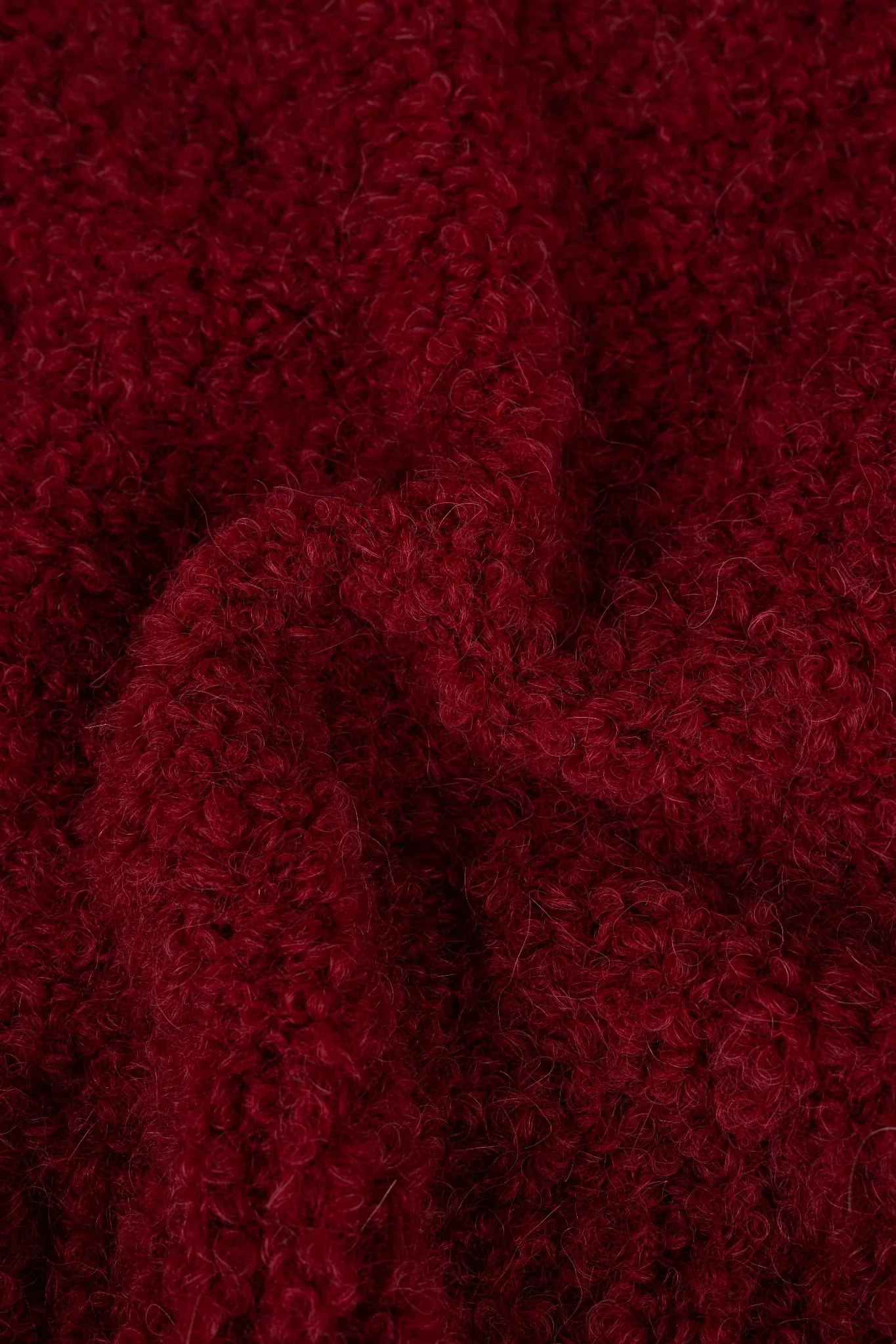 Sweter Miss Fluffy Wine Red - Image 6
