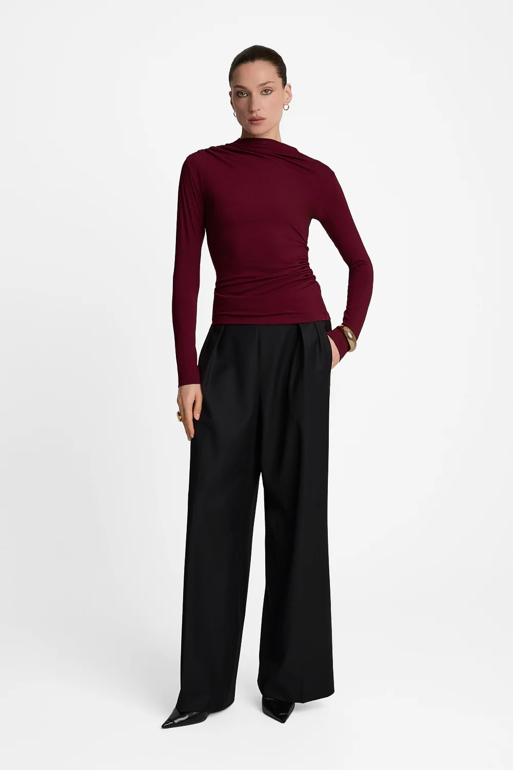 Longsleeve Miss Sculptural Burgundy