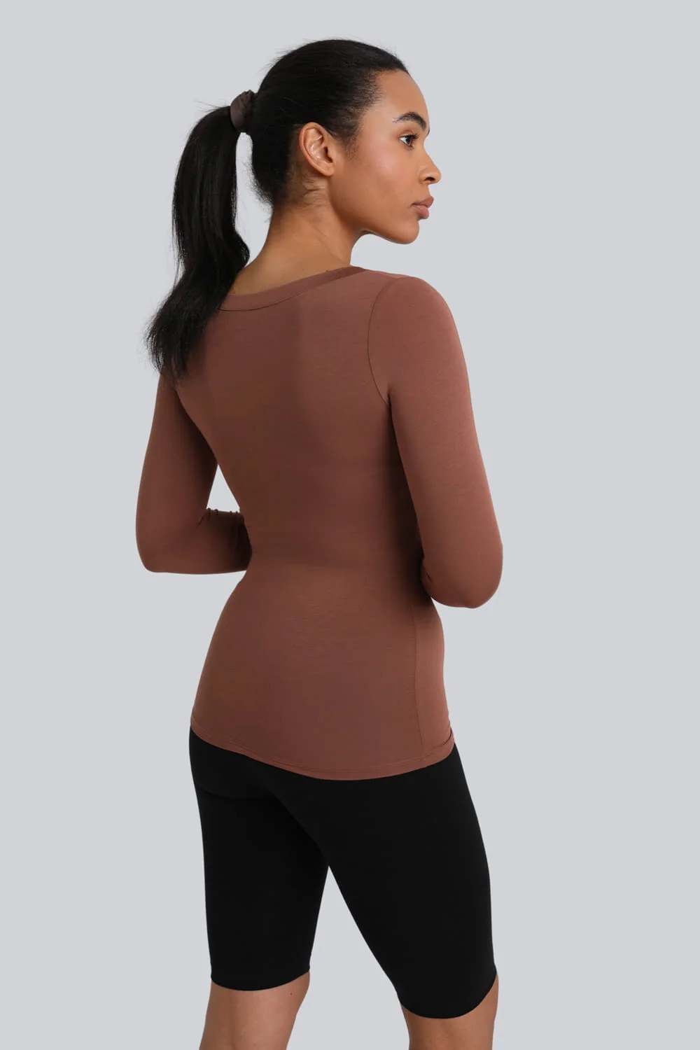 Longsleeve Miss Invisible C-neck Chocolate - Image 8