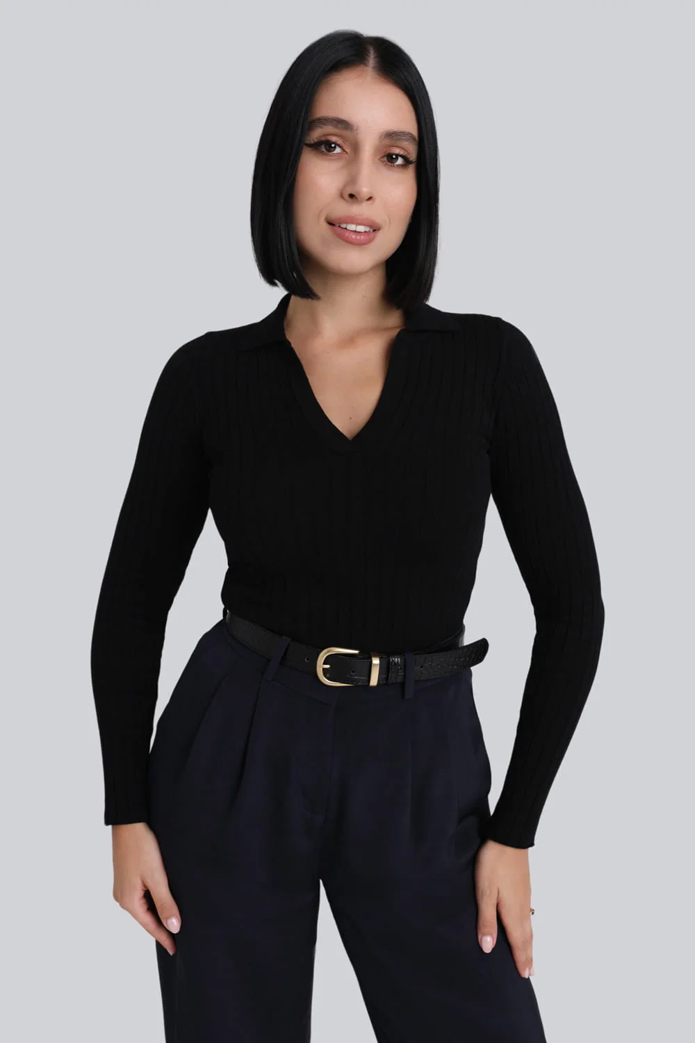Longsleeve Miss Polo Black