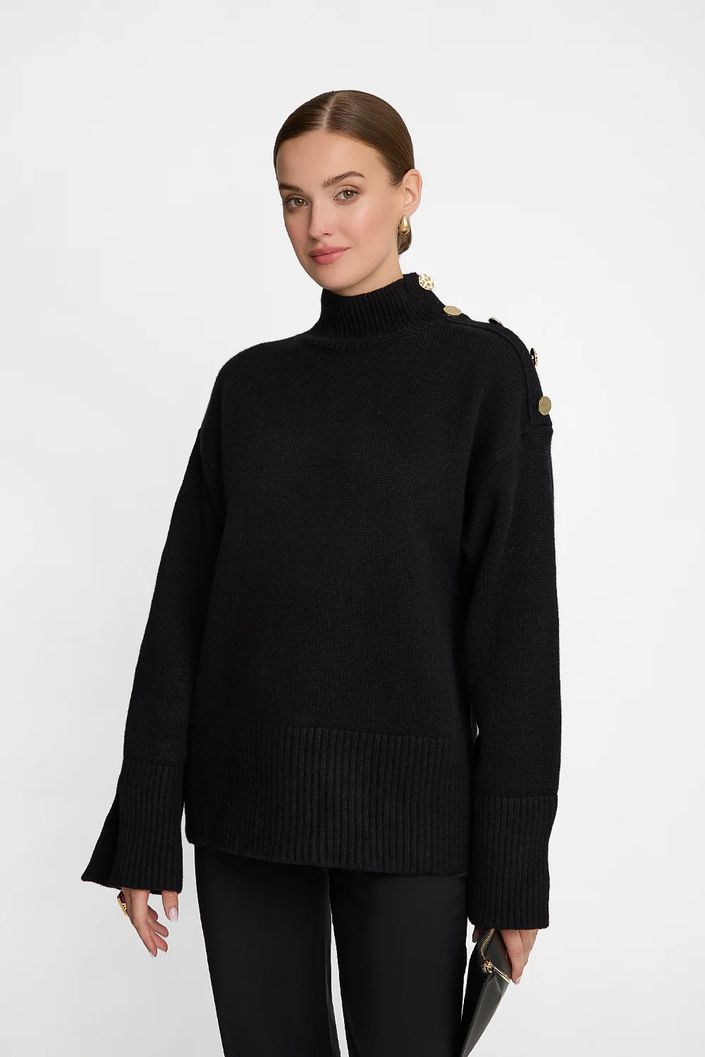 Golf Miss Buttoned Black - Image 3