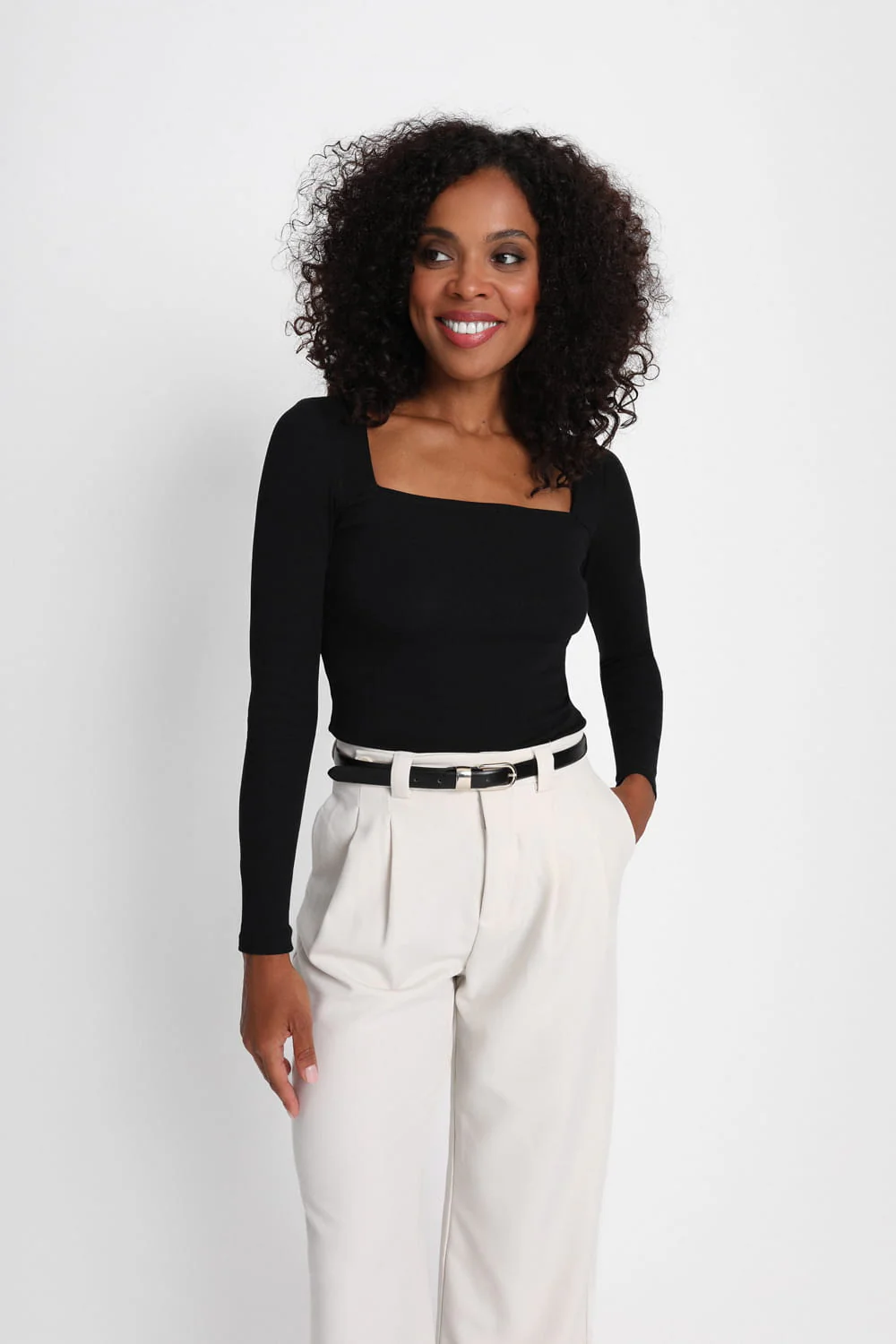 Longsleeve Miss Caro Black