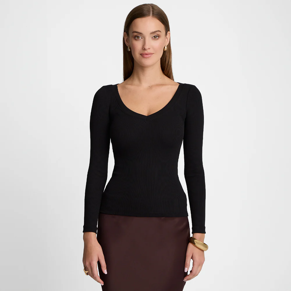 Longsleeve Miss Womanly Black - Image 8