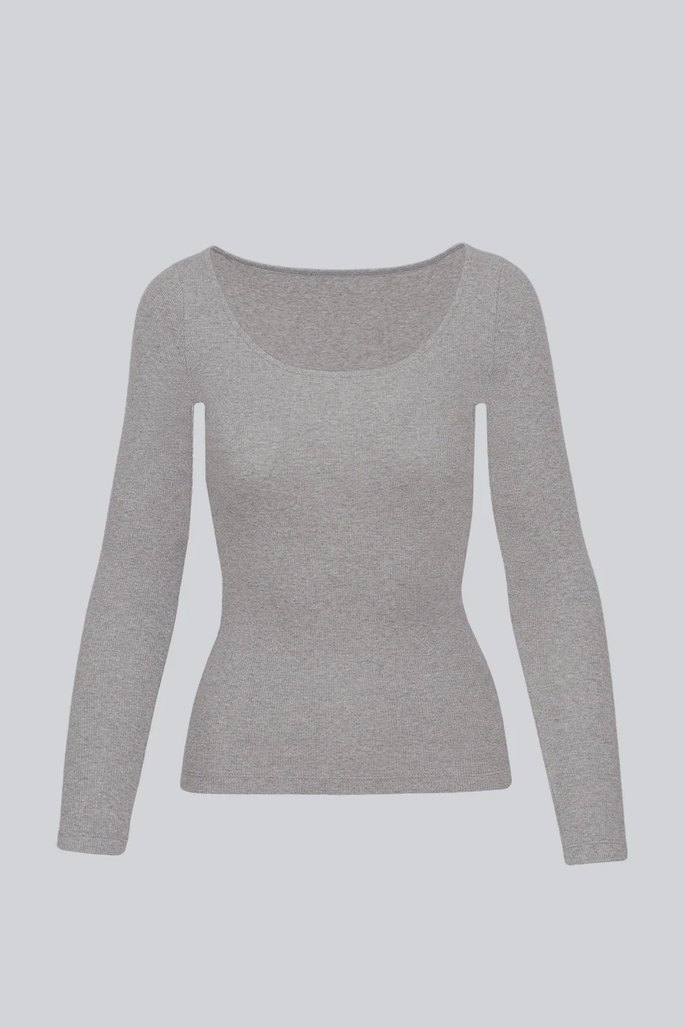 Longsleeve Miss Delicate Melange Grey - Image 2