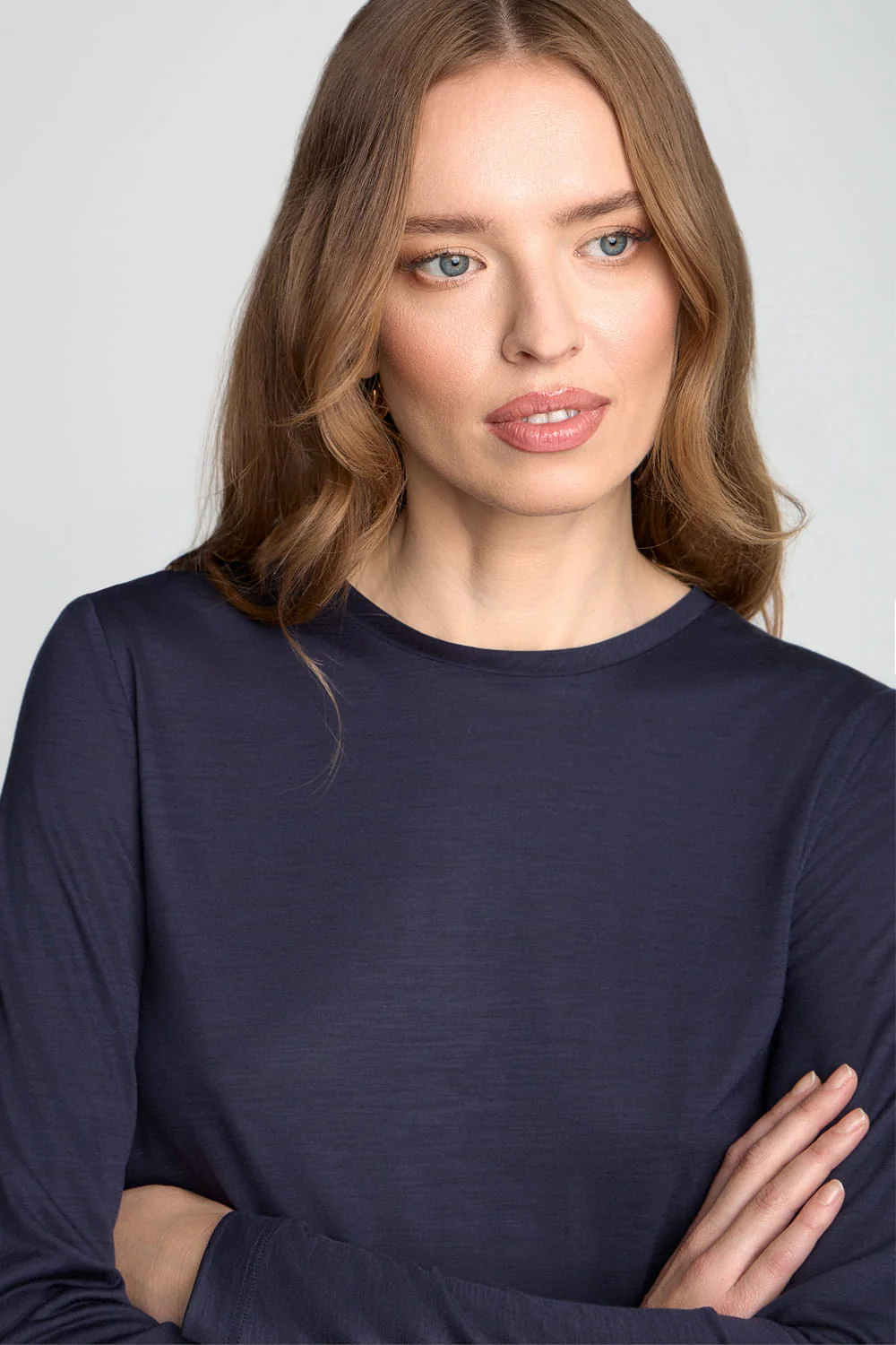 Longsleeve Miss Merino Navy - Image 3
