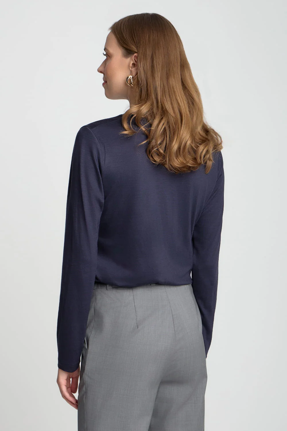 Longsleeve Miss Merino Navy - Image 5