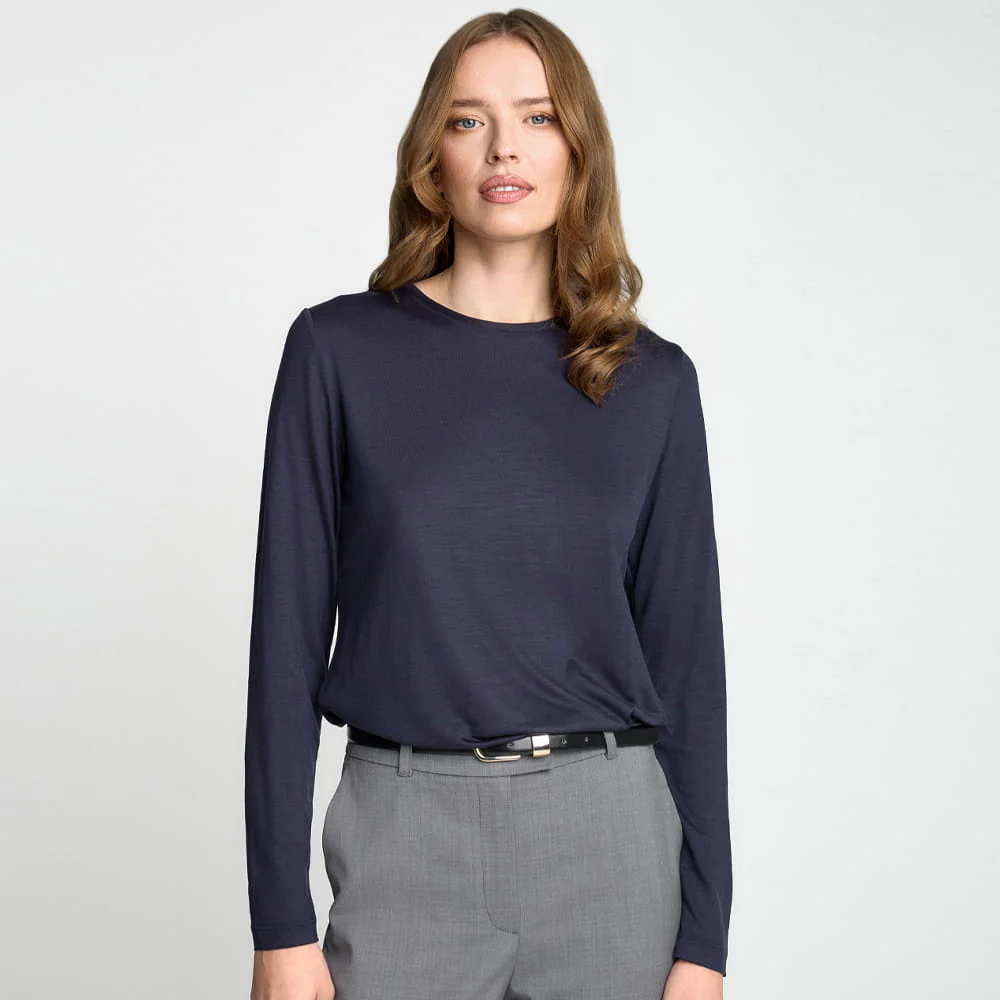 Longsleeve Miss Merino Navy - Image 7