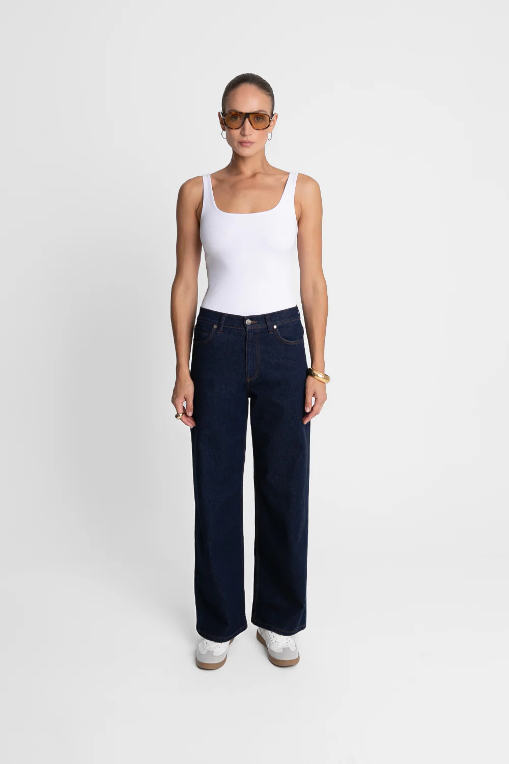 Jeansy Miss Wide Deep Navy