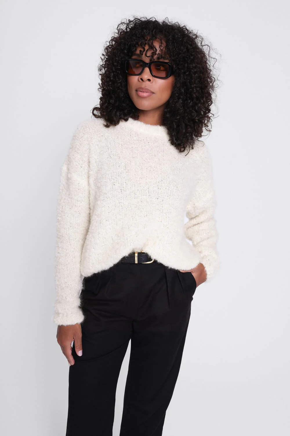 Sweter Miss Fluffy Creme
