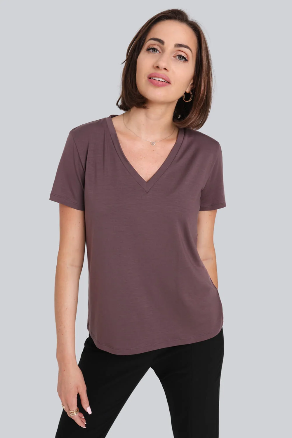 T-shirt Miss Classic Plum - Image 2