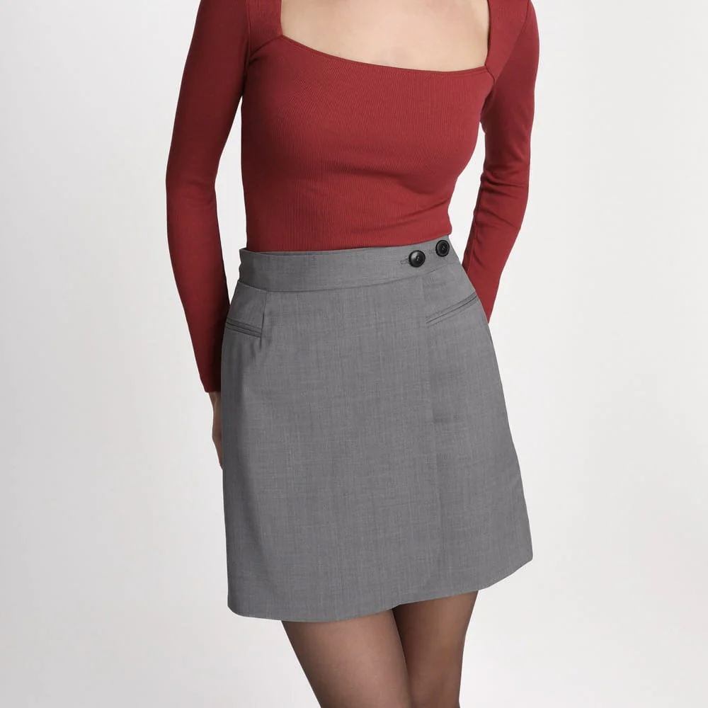Spódnica Miss Confident Melange Grey - Image 8